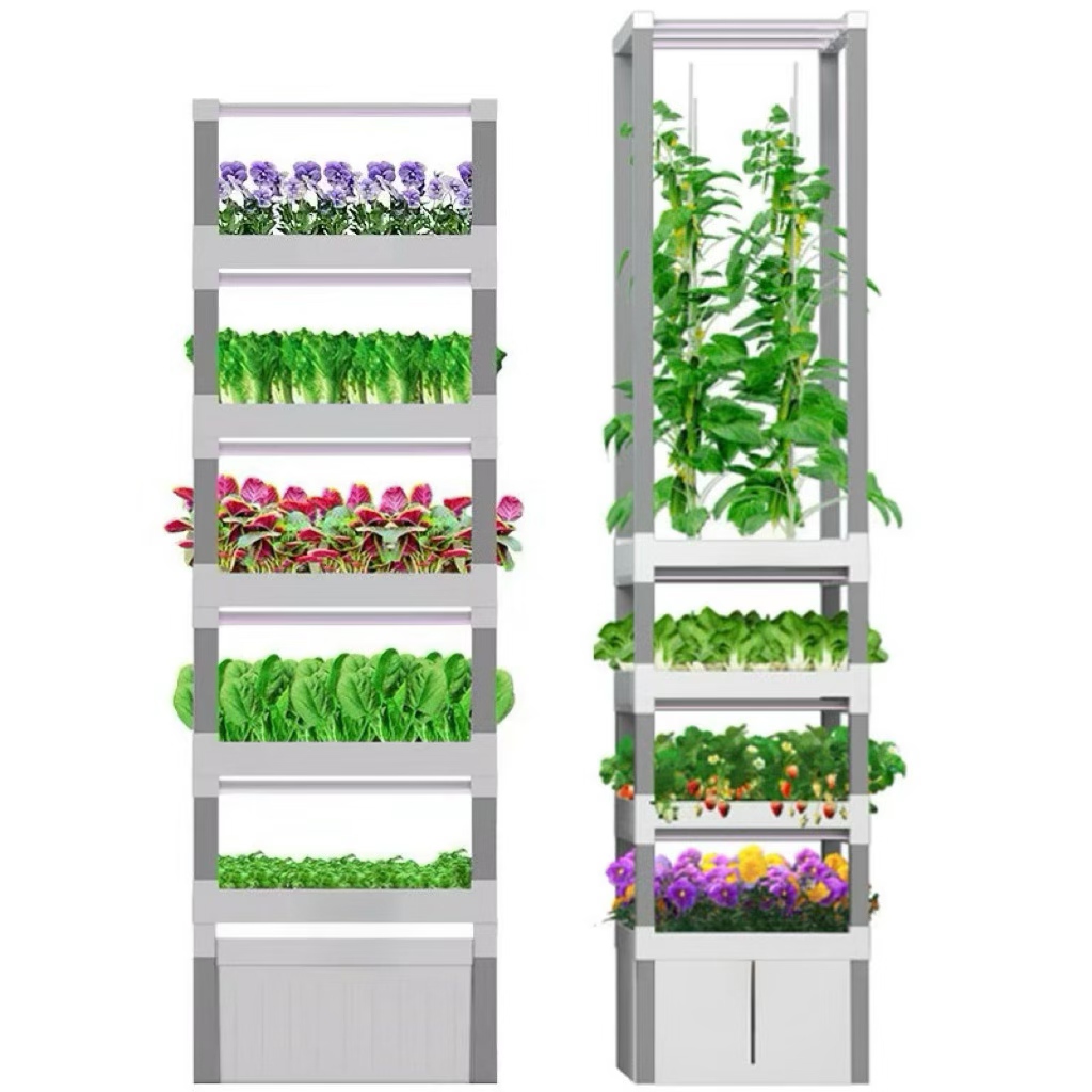 Hydroponic System - نظام زراعة مائي عمودي جديد للاستخدام