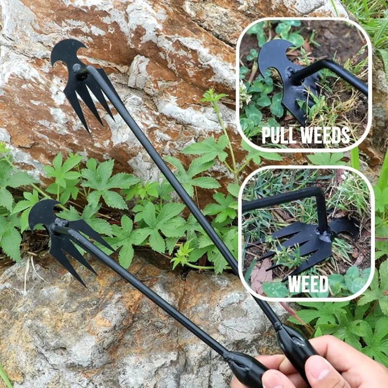 Gardening Tools Rake - أداة يدوية 2 في 1 للحدائق: