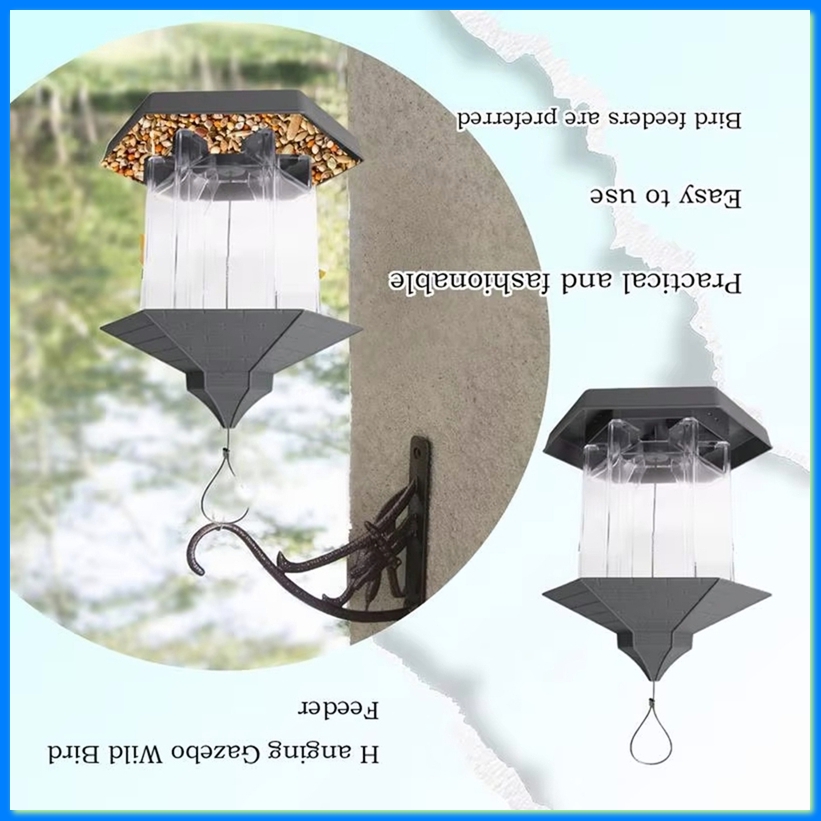 Gardening Hand Tools B&Q - مغذيات الطيور البرية على شكل جناحية،