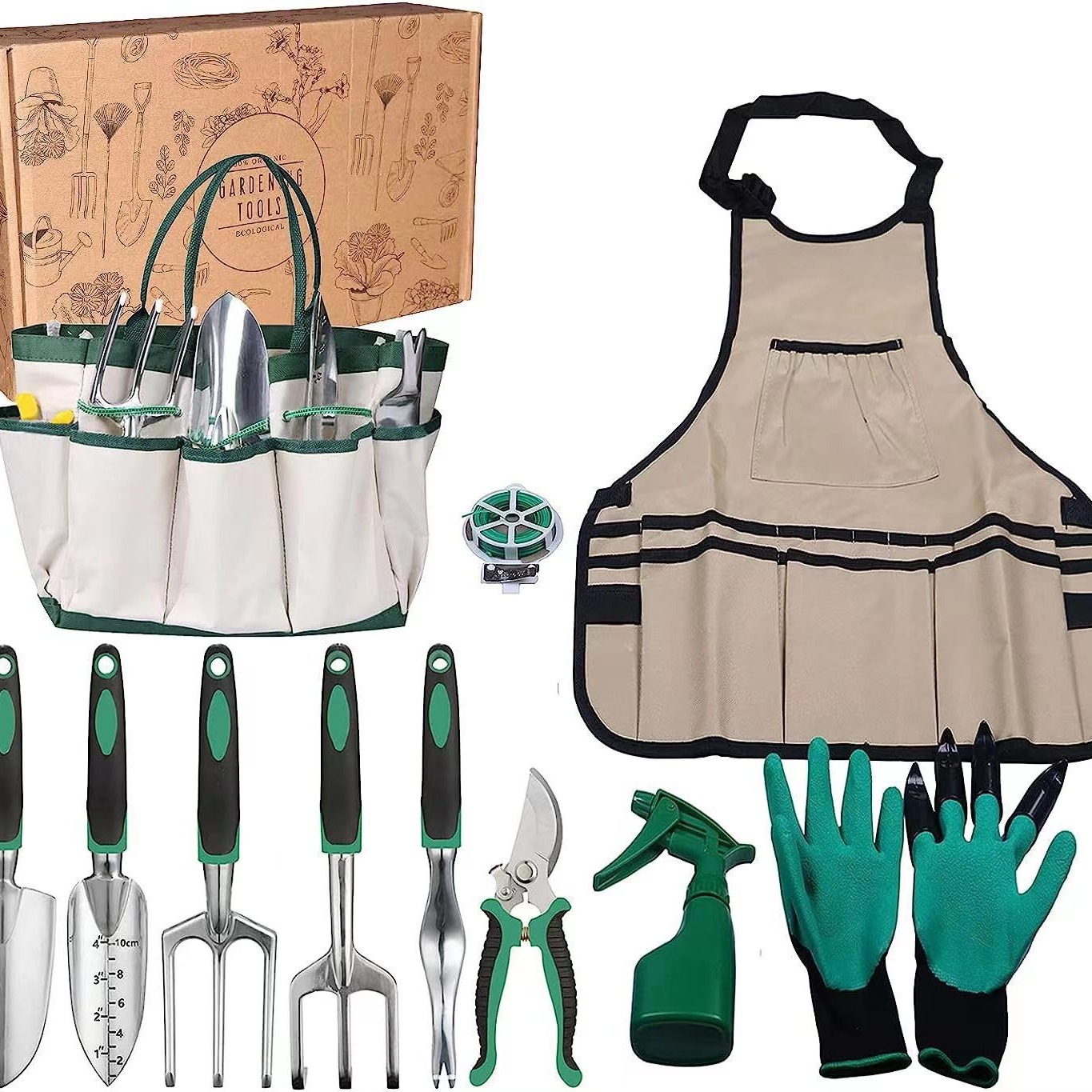 Gardening Tools Rake - طقم أدوات حدائق من 11 قطعة