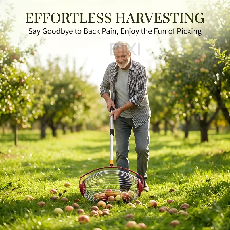Gardening Tools Types - جامع المكسرات الدوار، أداة جمع الفاكهة