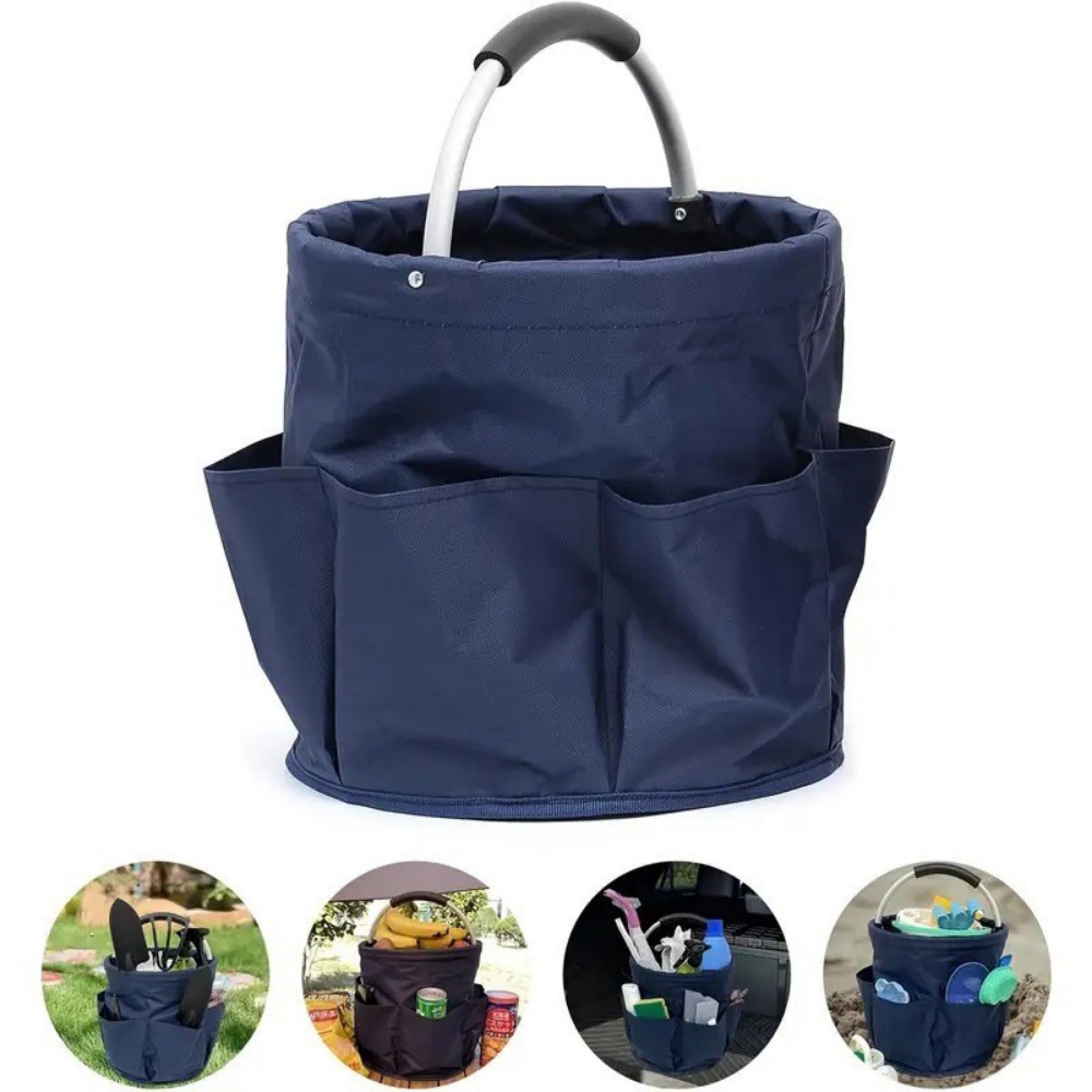 Gardening Tools Basket - سلة محمولة قابلة للطي للاستخدام الخارجي،
