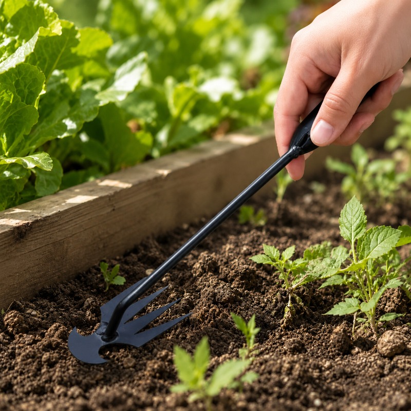 أداة يدوية 2 في 1 للحدائق: مشط - مراجعة Gardening Tools Rake وسعره