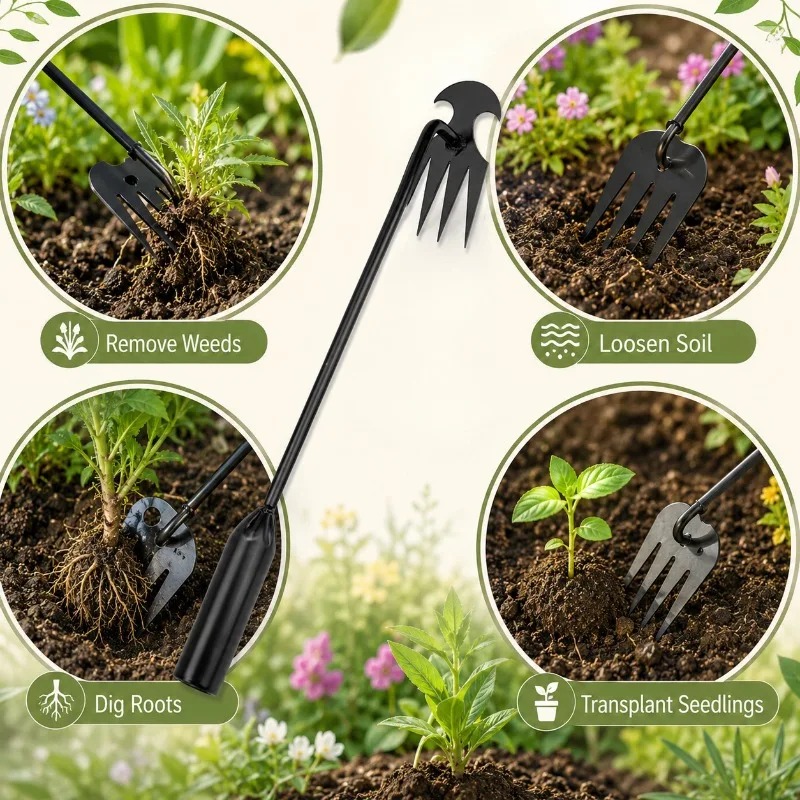 أداة يدوية 2 في 1 للحدائق: مشط - مراجعة Gardening Tools Rake وسعره
