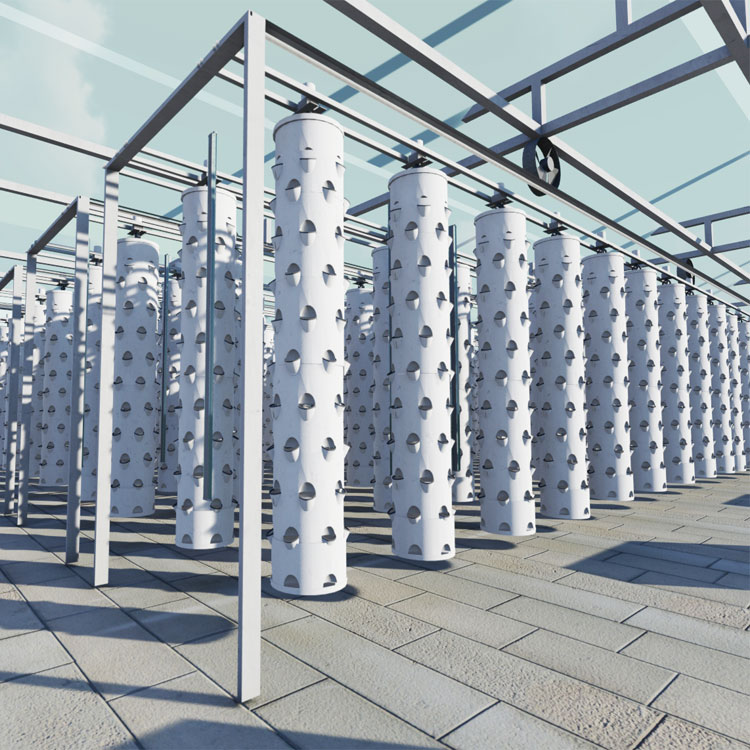 عمود معلق ذكي، برج دوار مائي،  - مراجعة Hydroponic System وسعره