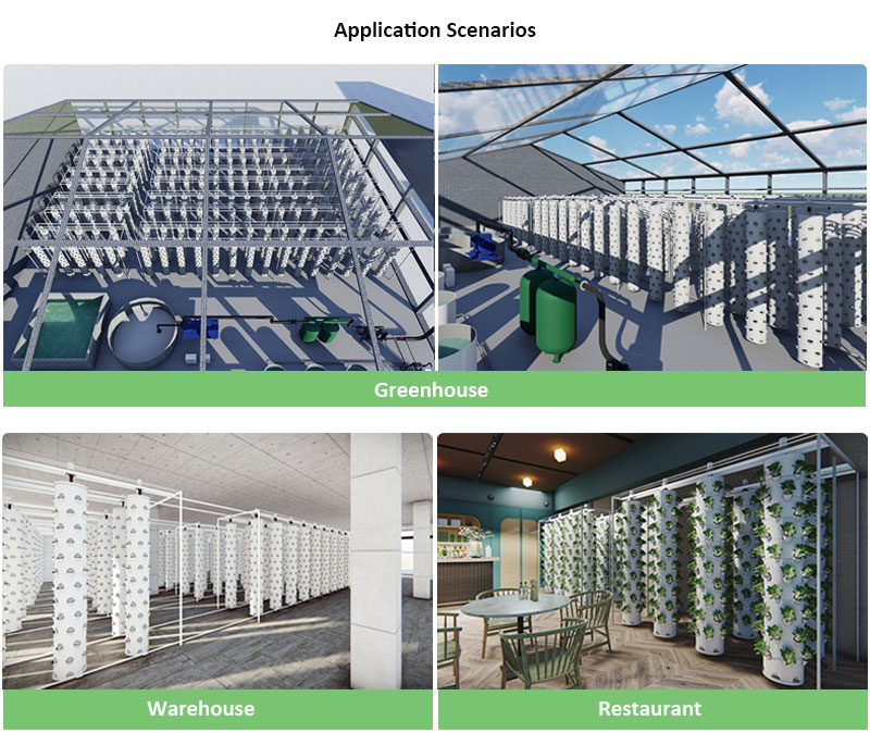 عمود معلق ذكي، برج دوار مائي،  - مراجعة Hydroponic System وسعره
