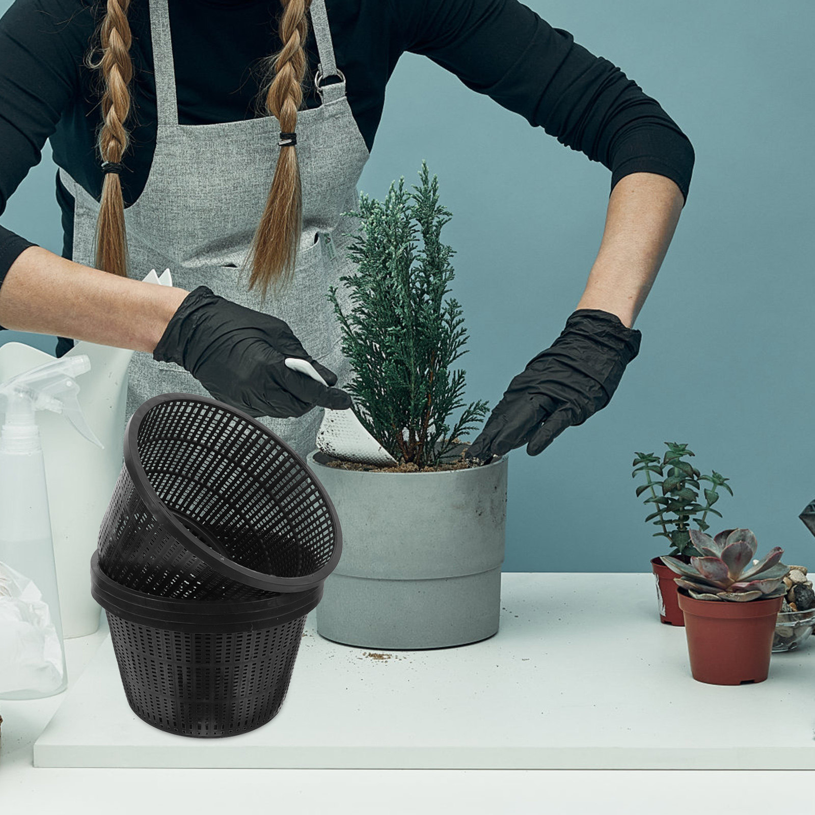 4 قطع من أوعية الشبك الهيدروبو - مراجعة Hydroponic System وسعره