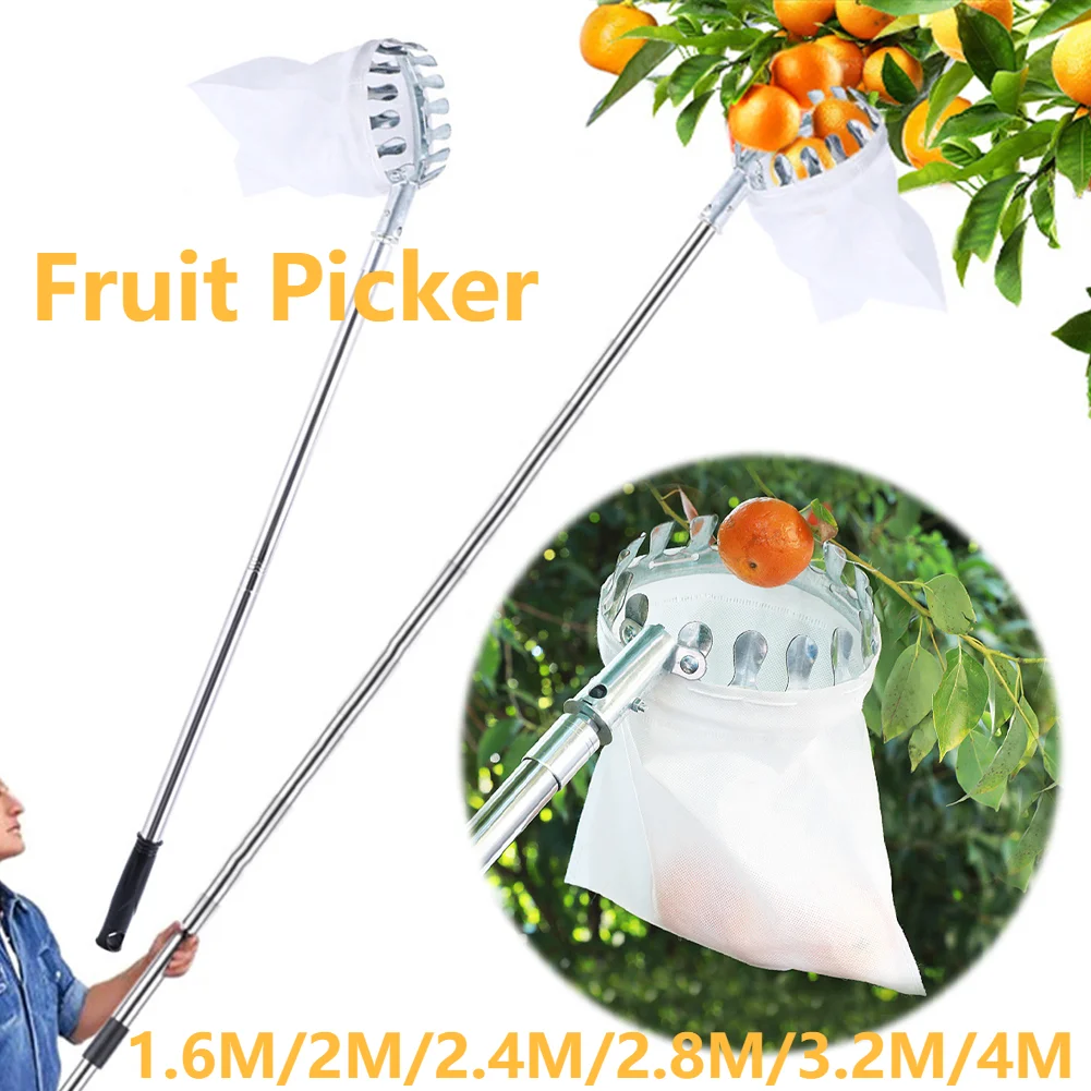 1.6-4 متر منتقي الفاكهة أداة م - مراجعة Gardening Tools Basket وسعره