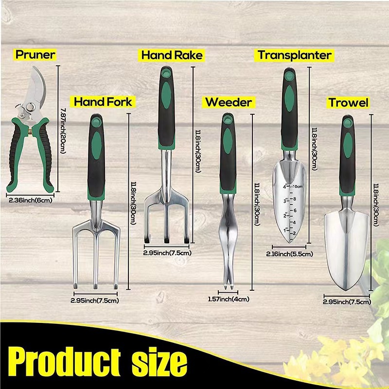 طقم أدوات حدائق من 11 قطعة مصن - مراجعة Gardening Tools Rake وسعره
