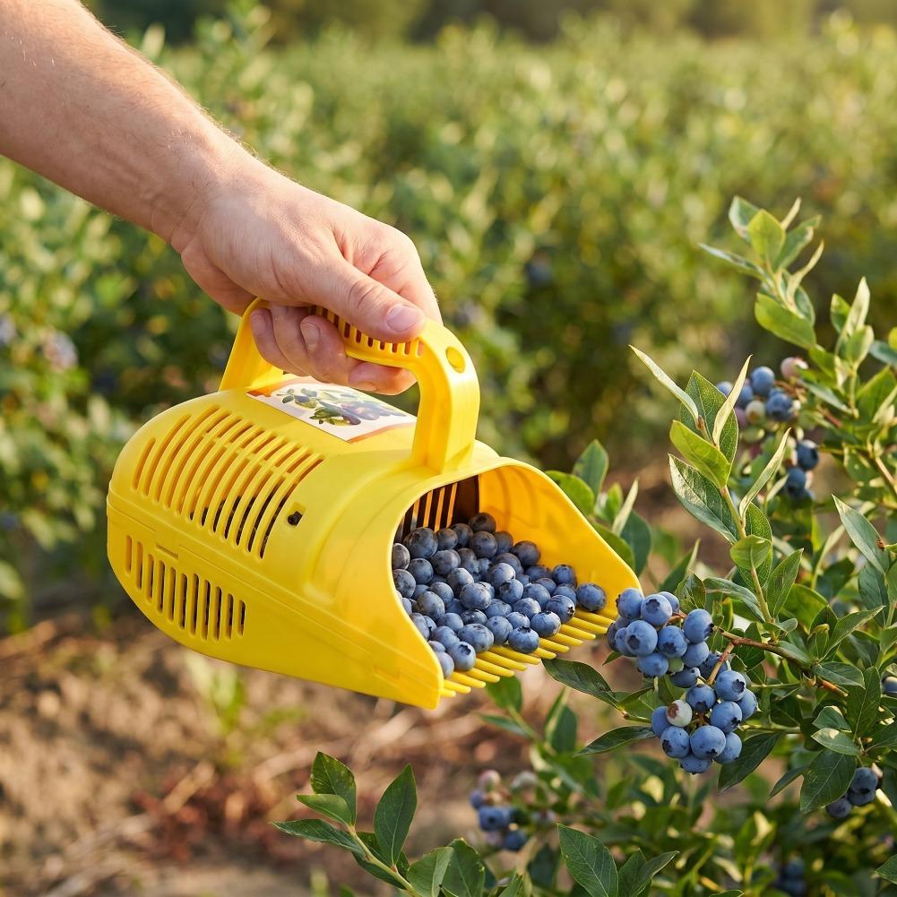 أداة محمولة لقطف التوت الأزرق، - مراجعة Gardening Tools Basket وسعره