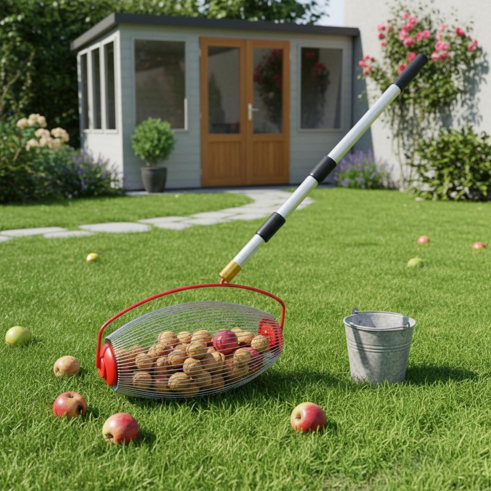 أداة التقاط الكستناء سهلة الاس - مراجعة Gardening Tools Basket وسعره