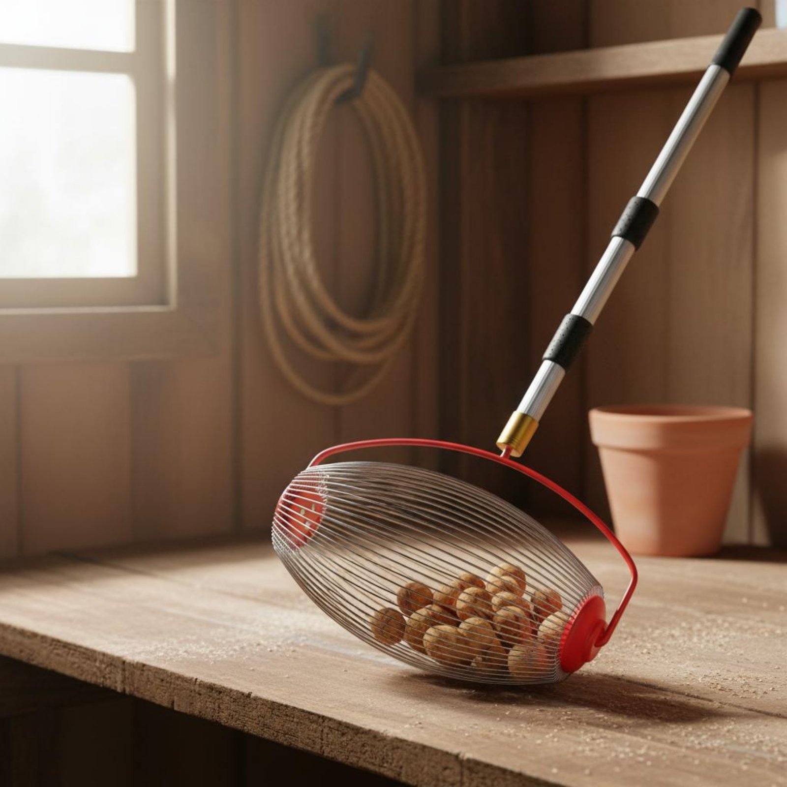 أداة التقاط الكستناء سهلة الاس - مراجعة Gardening Tools Basket وسعره