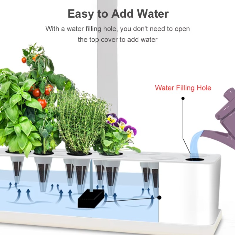 نظام زراعة مائية ذكي بـ 9 وحدا - مراجعة Hydroponic System وسعره