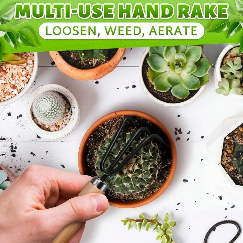 طقم أدوات حدائق صغيرة محمولة م - مراجعة Gardening Tools Rake وسعره